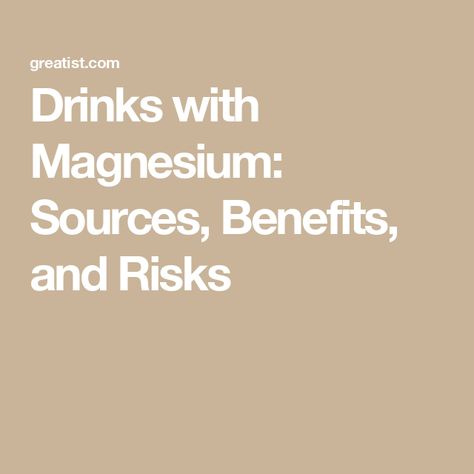 Drinks with Magnesium: Sources, Benefits, and Risks Sources Of Magnesium, Magnesium Drink, Magnesium Sources, Bad Headache, Migraine Prevention, Sleep Supplements, Magnesium Benefits, Beet Greens, Vision Problems