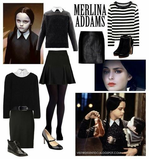 Wednesday Addams Outfit, Wednesday Costume, Wednesday Addams Costume, Halloween Duos, Addams Family Costumes, Pretty Halloween Costumes, Diy Halloween Costumes Easy, Diy Halloween Costume, Halloween Costumes Makeup