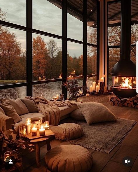 Contemporary Decor Living Room, Casa Country, Cosy Christmas, Dream House Interior, House Goals, Cabin Homes, Dream Rooms, Dream House Decor, Tiny Homes