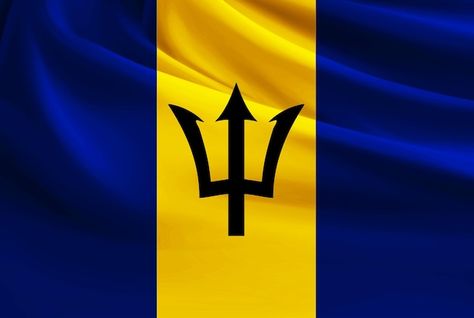 barbados flag Djibouti Flag, Barbados Flag, Pretty Wallpaper Ipad, Caribbean Culture, Creative Graphics, Wallpaper Ipad, Photo Design, Design Concept, Barbados