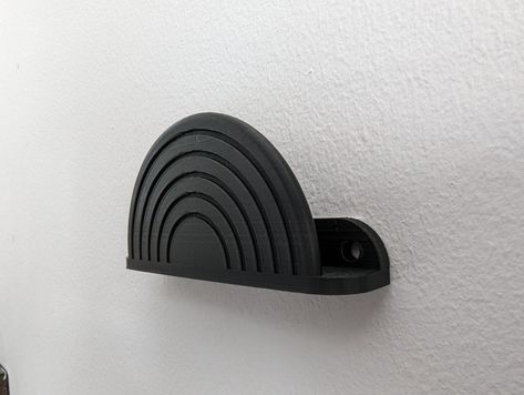 Wall mounted record holder which is 3D printed 3d Printed Record Holder, Vinyl Wall Mount, Vinyl Holder, Vinyl Record Holder, 3d Printing Projects, Record Holder, Print Ideas, Vinyl Record, Vinyl Wall