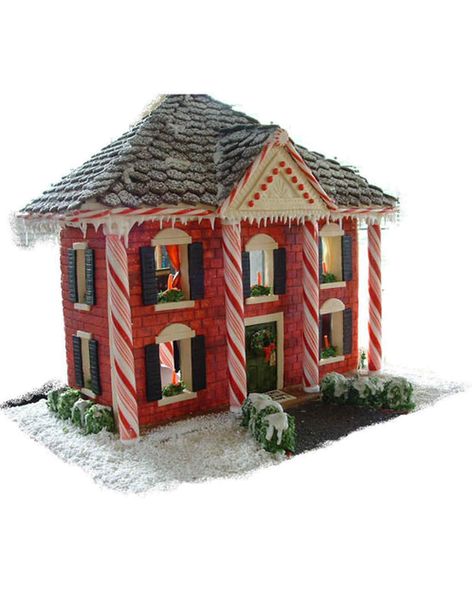 Your Best Gingerbread Houses | Martha Stewart Brick Gingerbread House, Gingerbread Architecture, Cookie Cottage, Cool Gingerbread Houses, Diy Gingerbread, Homemade Gingerbread, Make A Gingerbread House, All Things Gingerbread, Gingerbread House Cookies