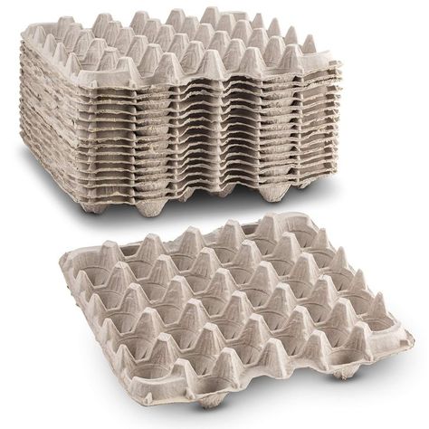 Biodegradable Pulp Fiber Egg Flats for Storing up to 30 Large or Small Eggs/Makes a Great Home for Roach Colony by MT Products (15 Pieces)  (As an Amazon Associate I earn from qualifying purchases) Storing Eggs, Feed Store, Egg Container, Duck Eggs, Egg Crates, Egg Basket, Chicken Farm, Craft Club, Egg Carton