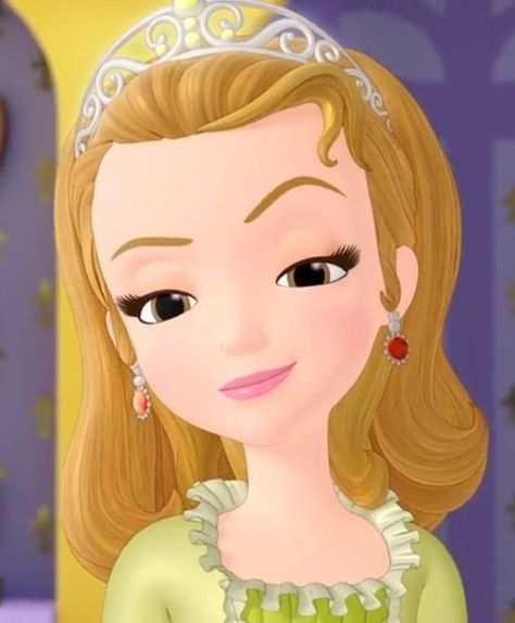 Sofia The First Cartoon, Princess Amber, Sofia The First Characters, Ariana Grande Anime, Disney Princess Sofia, Princess Sofia The First, Animated Cartoon Characters, Color Script, Princess Pictures