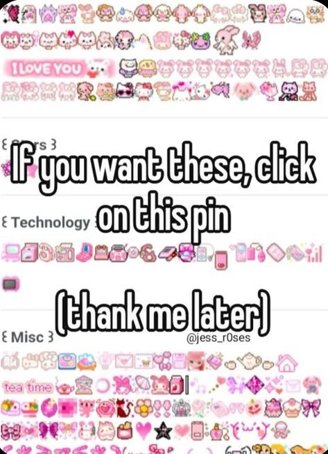 Cute Pfp Pink Aesthetic, Aesthetic Pictures Coquette, Click This Pin To Get Coquette Emojis, Click To Get Emojis, Cute Pngs Aesthetic, Cute Emoji Websites, Whisper Font Link, Click This Pin For The Whisper Font, Cute Coquette Pfp