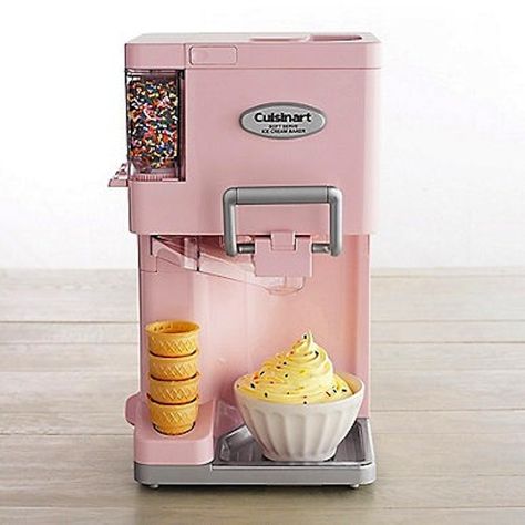 18 Kitchen Organization Tips: Tuck away seldom-used appliances Frozen Yogurt Machine, Cuisinart Ice Cream Maker, Cuisinart Ice Cream, Yogurt Maker, Kitchen Hacks Organization, Soft Serve Ice Cream, Ice Cream Machine, Soft Serve, Ice Cream Maker