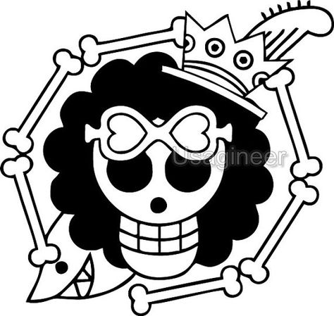 Jolly Roger Flag, Brooks One Piece, One Piece Logo, One Piece Photos, One Piece Tattoos, One Piece Cartoon, Vinyl Stickers Laptop, Macbook Decal, One Piece Comic