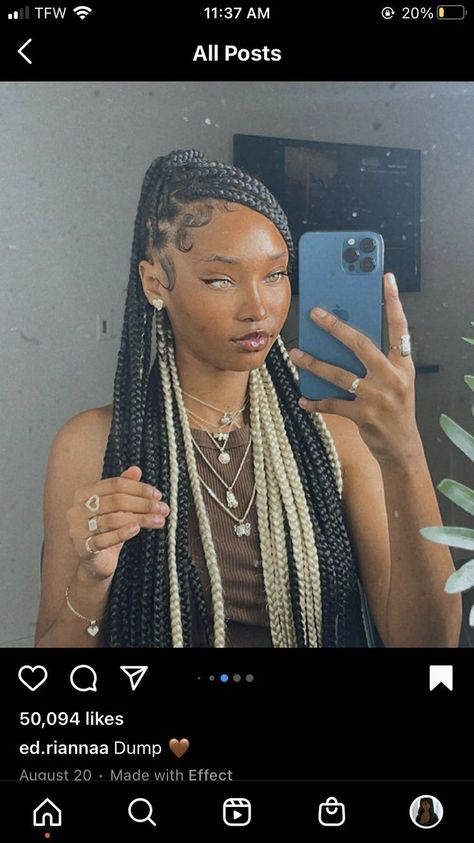 Sep 10, 2021 - This Pin was discovered by gen☆. Discover (and save!) your own Pins on Pinterest Peekaboo Hair Colors, Hair Braid Patterns, Cute Box Braids, Peekaboo Hair, Goddess Braids Hairstyles, Box Braids Hairstyles For Black Women, Braided Cornrow Hairstyles, Cute Box Braids Hairstyles, Quick Braided Hairstyles