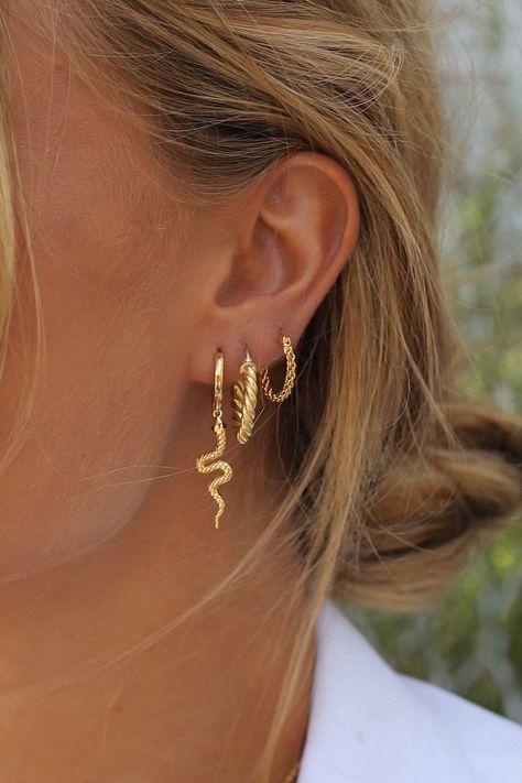 MY COLLECTION IS LIVE!!!!! Helix Piercings, Cute Ear Piercings, Earrings Aesthetic, Dope Jewelry, Jewelry Inspo, Pretty Jewellery, Ear Jewelry, Piercing Jewelry, Bling Bling