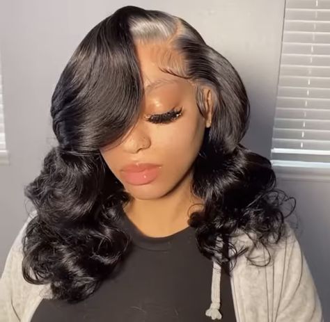 Side Part Frontal Wig With Curls Short, Side Part Curls Short, Side Part Bob With Curls, Short Side Part With Curls, Side Part Bob Weave Curls, Curly Side Part Bob, Side Part Curly Bob, Wig Photoshoot, Senior Hairstyles