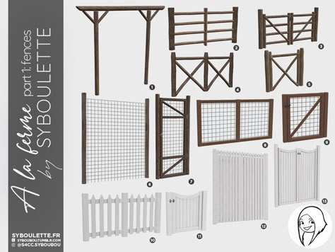 A la ferme cottage fences cc sims 4 1 Sims 4 Cottage, Mods Sims 4, Die Sims 4, Sims 4 Bedroom, Sims 4 Expansions, Sims 4 House Design, Sims Building, Sims 4 Gameplay, Sims 4 Cc Packs