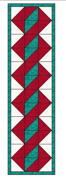 Christmas Table Runner Pattern, Quilted Table Runners Christmas, Patchwork Table Runner, Quilted Table Runners Patterns, Place Mats Quilted, Quilted Table Toppers, Quilt Border, Crochet Table Runner, Table Runner Pattern