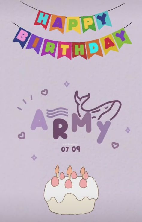 Happy Birthday Army Bts, Happy Birthday Army, Army Day, Happy Birthday Wishes Cards, Birthday Wishes Cards, Army Girl, Happy Birthday Wishes, Birthday Wishes, Bts Army