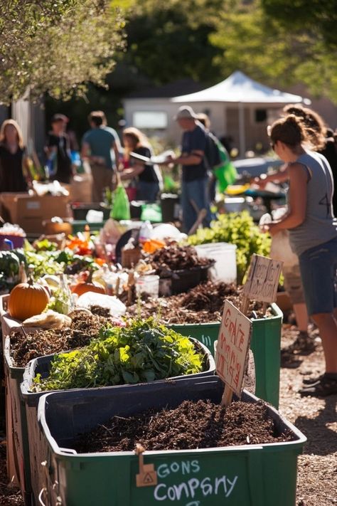 Creating a Community Composting System is an eco-friendly and collaborative initiative for any neighborhood! 🌱🌿 By composting organic waste together, communities can reduce landfill use, enrich garden soil, and foster a sense of teamwork. Simple to start and bursting with environmental benefits, a community composting system is perfect for promoting sustainability. Start composting together today! 🌿🍂 #CommunityComposting #SustainableLiving #EcoFriendly #GreenCommunity Community Compost, Community Composting, Composting System, Start Composting, Balcony Gardens, Organic Waste, Co Living, Eco Friendly Garden, Urban Gardening