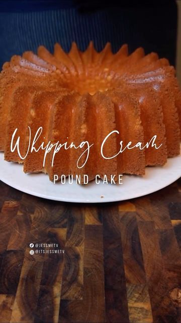 Cream Pound Cake Recipe, Whipping Cream Pound Cake, Whipped Cream Desserts, Recipe Developer, Pound Cake Recipe, Black Food, Cream Desserts, Whipping Cream, Pound Cake Recipes