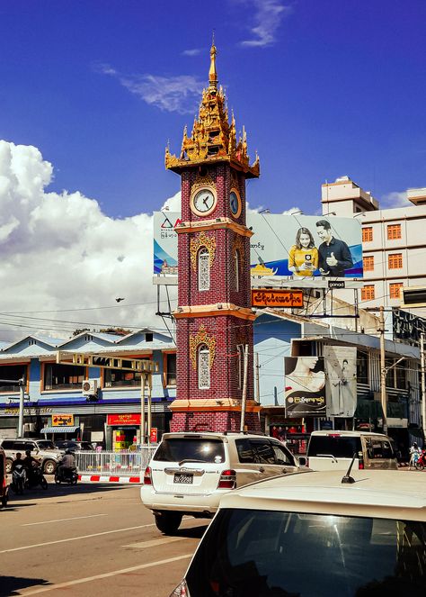 #Mandalay #Myanmar #Burma #ZayCho #ZeGyo #မန္တလေး #ဈေးချို #ZayChoClockTower #asia #asean Mandalay City, Mandalay Myanmar, Pretty Dresses Casual, Scary Photos, Funny Cat Wallpaper, Citrus Aurantifolia, Beautiful Flowers Photos, Easy Canvas, Easy Canvas Art