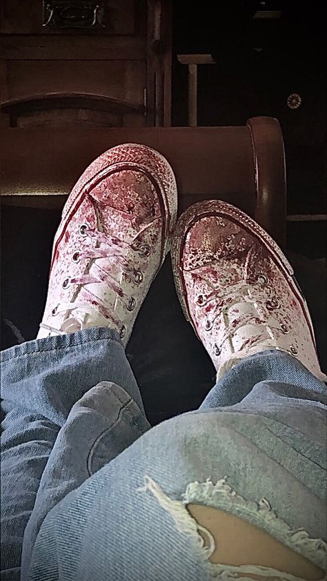 Dark Root Converse, Bleached Converse, Blood Stained Shirt Aesthetic, Blood Converse, James Conner, Dirty White Converse, Teenage Dirtbag, Killer Queen, Chuck Taylor Sneakers