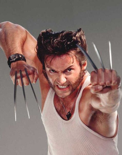 N°11 - Hugh Jackman as Logan / Wolverine - X-Men 2 United by Bryan Singer - 2003 Wolverine Hair, Wolverine Pictures, O Maskara, Logan Wolverine Hugh Jackman, Wolverine Claws, Hugh Jackman Logan, Logan Howlett, Wolverine Movie, Wow Photo