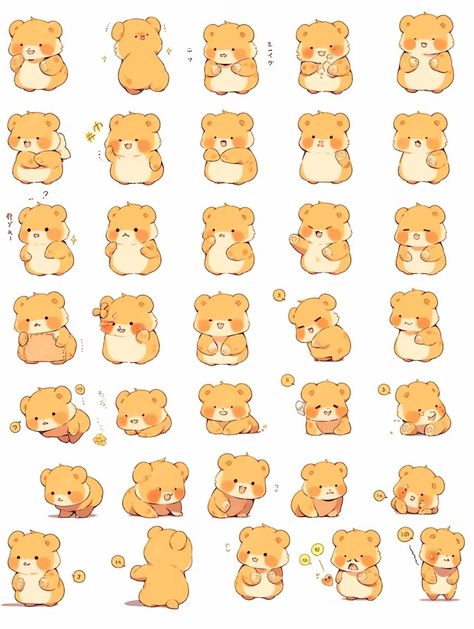 Premium Photo | A close up of a bunch of teddy bears with different expressions generative ai Bear Expressions, Teddy Bear Poses Drawing, Teddy Bear Face Drawing, Holding Teddy Bear Reference Drawing, Holding Teddy Bear Reference, Teddy Bear Character, Cute Bears Stickers Printable, Cute Teddy Bear Stickers, Bear Character