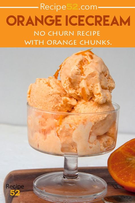 Frozen Orange Ice Cream, Orange Cream Ice Cream Recipe, Mandarin Orange Ice Cream, Orange Ice Cream Aesthetic, Orange Pineapple Ice Cream, Homemade Orange Ice Cream, Orange Sherbert Ice Cream, Orange Ice Cream Recipe, Pineapple Ice Cream Recipe