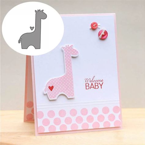 Look what I found on AliExpress Baby Birth Cards, Stampin Up Baby Cards, Welcome Baby Cards, Baby Cards Handmade, Album Decoration, Decoration Photo, Making Paper, Baby Shower Cards