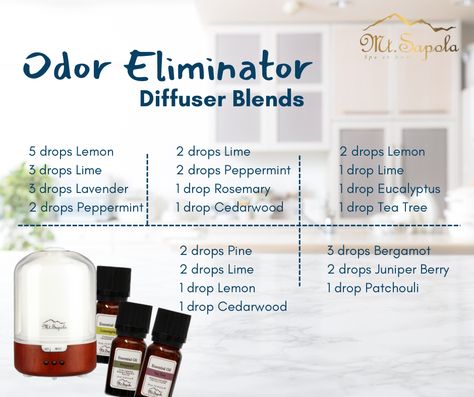 Odor Buster Diffuser Blend, Odor Eliminator Diffuser Blend, Odor Eliminator Essential Oil Diffuser, Essential Oil Diffuser Blends Recipes, Diffuser Oil, Essential Oil Diffuser Recipes, Homemade Cleaning Solutions, Oil Diffuser Recipes, Homemade Cleaning