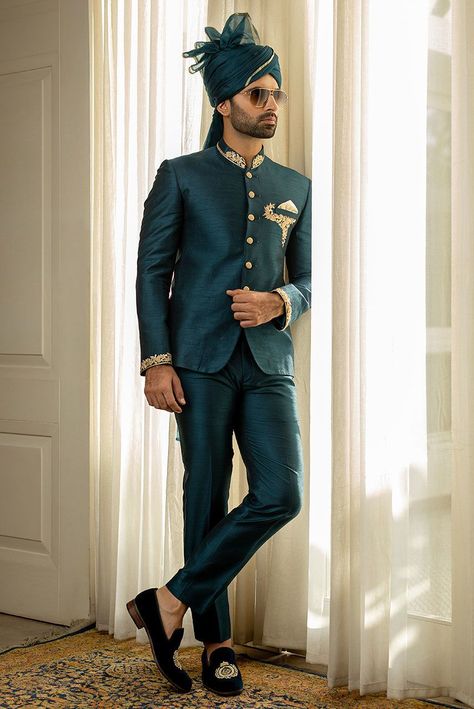 Jodhpuri Suits For Men, Jodhpuri Suit, Sherwani For Men, Fancy Buttons, Reception Party, Golden Flower, Year 2, Wedding Suits Men, Cotton Bottoms