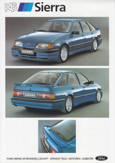 Ford Motorsport, Ford Rs, Ford Sierra, Bike Poster, Car Brochure, Old School Cars, Car Inspiration, Ford Classic Cars, Car Projects