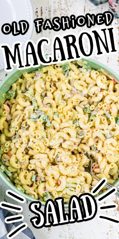 Pasta Salad Recipes Mayonnaise, Ring Macaroni Salad Recipe, Best Macaroni Salad Ever Pioneer Woman, Macaroni Salad With Sour Cream, Macaroni Salad With Dill Relish, Moms Best Macaroni Salad, Salads With Mayonnaise, Macaroni Salad With Mayonnaise, Macaroni Salad Dressing Mayonnaise