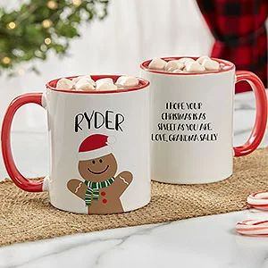 Personalized Coffee Mugs | Personalization Mall Christmas Mug Ideas, Baking Spirits Bright, Painted Coffee Mugs, Personalization Mall, Personalized Christmas Mugs, Christmas Cup, Christmas Dishes, Bright Christmas, Personalized Coffee Mugs