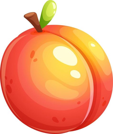 Juicy peach cartoon on transparent background. Summer Fruit Collection Peach Cartoon, Vegetable Character, Juicy Peach, Background Summer, Fruit Summer, Vector Infographic, Infographic Template, Summer Fruit, Infographic Templates