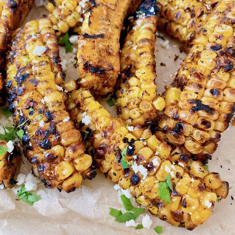 Mexican Street Corn Ribs - Simple Joyful Food Mexican Street Corn Ribs, Mexican Corn Ribs, Street Corn Ribs, Corn Appetizers, Canning Corn, Corn Ribs, Drying Cilantro, Corn Cob, Mexican Street Corn