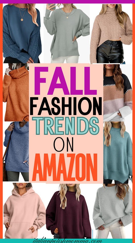 Fall outfits and fall outfit ideas on Amazon, fall fashion finds, fall trends for 2024 Fall Fahion, Cute Sweaters For Fall, Cozy Sweaters Autumn, Fall Sweaters For Women, Fall Style Guide, Fall Trends Outfits, Fall Wardrobe Essentials, Trendy Fall Outfits, Family Fashion