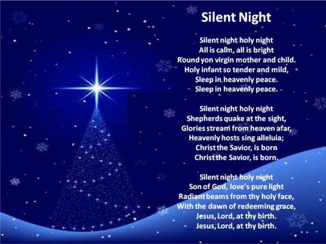 Silent Night... Christmas Songs Lyrics, Nights Lyrics, Silent Night Holy Night, Jesus Birthday, Night Christmas, Oh Holy Night, Happy Birthday Jesus, Bing Crosby, Christmas Carols