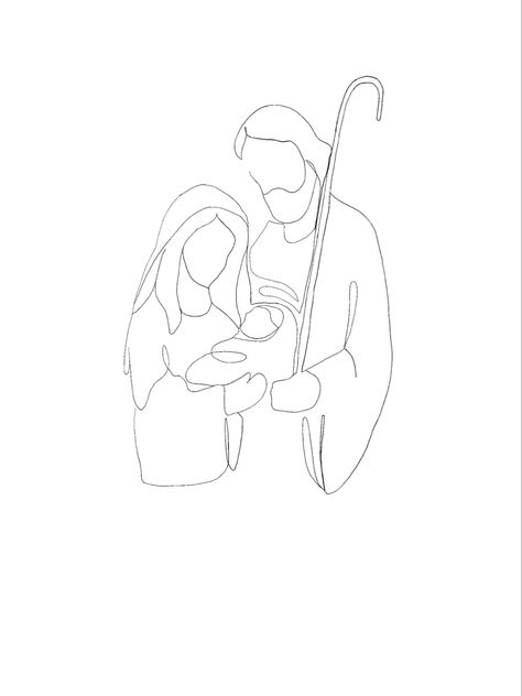 Baby Jesus Drawing, Jesus Drawing, Simple Nativity, Nativity Coloring Pages, Jesus Drawings, Watercolor Christmas Cards, Christian Christmas, Christmas Drawing, Christmas Nativity