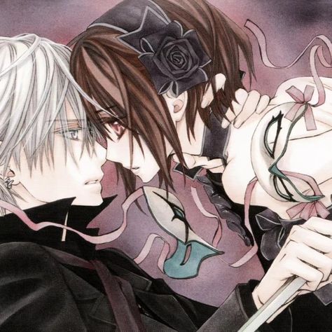 Yuki And Kaname, Yuki And Zero, Vampire Knight Zero, Vampire Knight Kaname, Vampire Knight Yuki, Vampire Night, Zero Kiryu, Vampire Knight Manga, Matsuri Hino