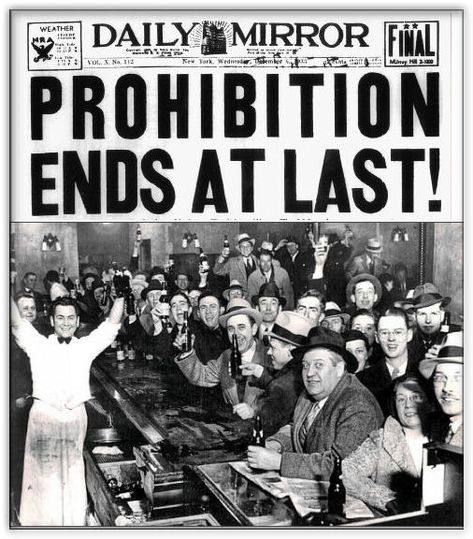 December 5, 1933 - Utah became the 36th state to ratify the 21st Amendment, repealing the 18th Amendment and ending prohibition, 'the noble experiment.' End Of Prohibition, Don Delillo, Thomas Carlyle, Rare Historical Photos, Boardwalk Empire, Historical Images, A Moment In Time, Interesting History, Us History