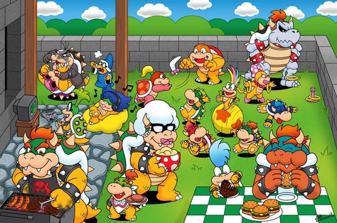 Super Mario Birthday Party, Nintendo Classic, Mario Birthday Party, Princess Daisy, Super Mario Birthday, Boss Wallpaper, Mario Birthday, Super Mario Art, Nintendo Art