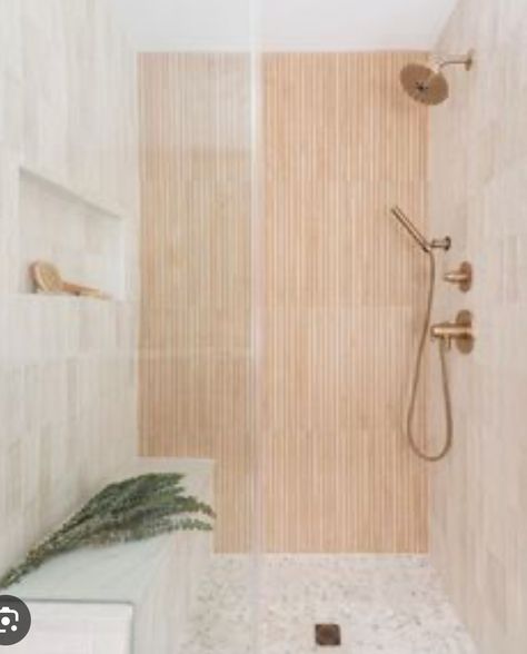 Kenridge Ribbon, Ribbed Tile, Wood Tile Shower, Wood Tile Bathroom, Tile Backsplash Bathroom, Porcelain Bathroom, Matte Porcelain Tile, Spartanburg Sc, Tiny Bathrooms