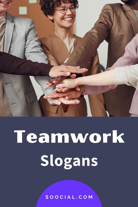 Teamwork Slogans, Slogan Writing, Kickoff Meeting, One Word Caption, Slogan Ideas, Team Slogans, Why Worry, Motivational Slogans, Cool Slogans