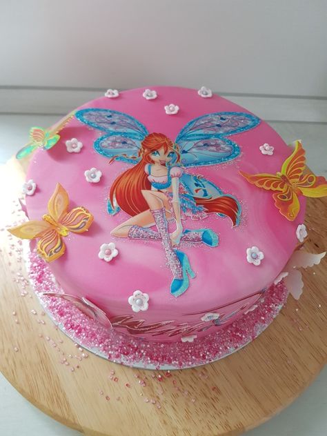 Winx Club Birthday Cake, Winx Club Birthday Party Ideas, Winx Birthday Party, Winx Club Party, Winx Club Birthday, Winx Cake, 26 Birthday Cake, Disney Princess Birthday Cakes, Fairy Princess Birthday