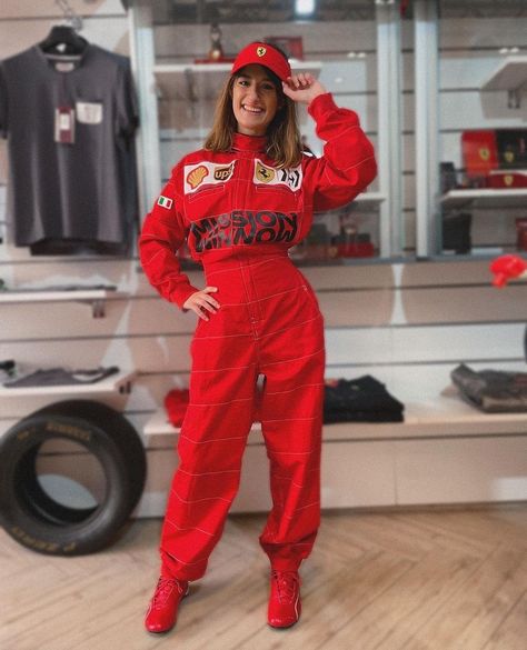 Ferrari Halloween Costume, F1 Costume Women, F1 Driver Costume, F1 Halloween Costume, Formula 1 Costume, Racer Girl Costume, Formula 1 Halloween Costume, F1 Costume, Female Racer Aesthetic