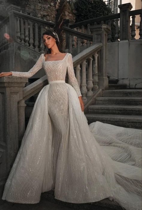 Dovita Bridal, Wedding Dress Bustle, Classy Wedding Dress, Zodiac Collection, Pretty Wedding Dresses, Designer Bridal Gowns, Dream Wedding Ideas Dresses, Wedding Dress Couture, Winter Wedding Dress