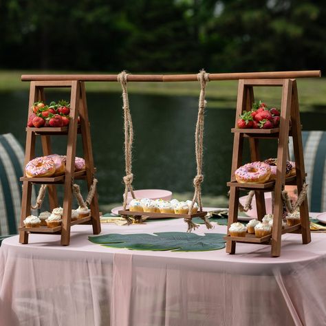 Tier Cupcake Stand, 3 Tier Cupcake Stand, Party Serving Trays, Appetizer Display, Cupcake Stand Wedding, Cupcake Tiers Stand, Catering Buffet, Wood Platter, Party Serving