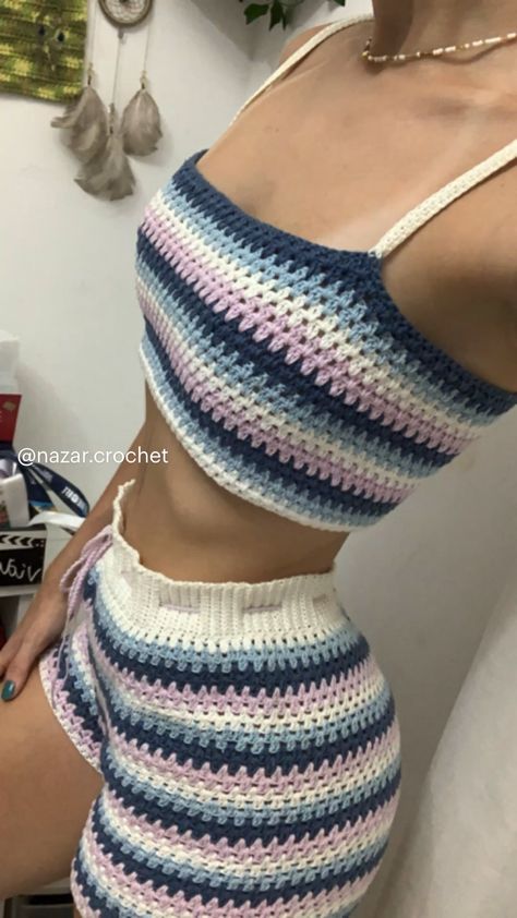 “Seasonal Crochet Tops to Keep You Stylish All Year” https://youtu.be/Fts5a-lZSjs?si=3ipSUTNfH8HEOXLQ Crochet Set Outfit, Crochet Two Piece, Bikinis Crochet, Colorful Outfit, Quick Crochet Patterns, Crochet Cord, Mode Crochet, Crochet Short, Crochet Business