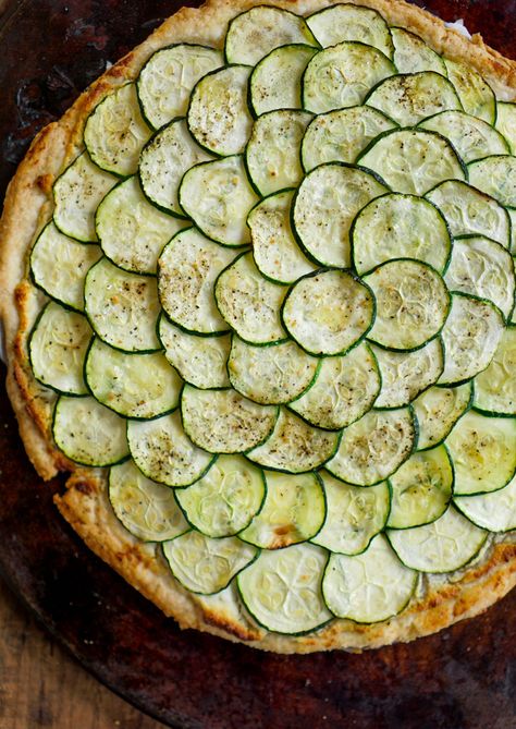 Zucchini Tart, Cheese Zucchini, Zucchini Tarte, Roasted Carrot Salad, Roasted Vegetable Lasagna, Zucchini Frittata, Smashed Potatoes Recipe, Spinach Frittata, Goat Cheese Tart