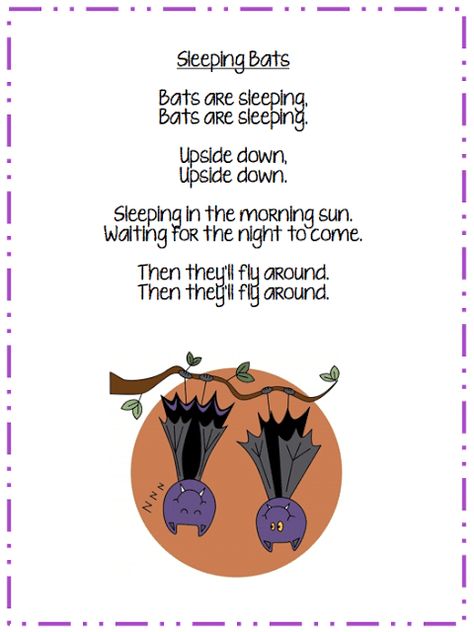 Bat Poems, Preschool Poems, Dance Jazz, Kindergarten Songs, Classroom Songs, Songs For Toddlers, Fall Songs, Pumpkin Pie Smoothie, Halloween Songs