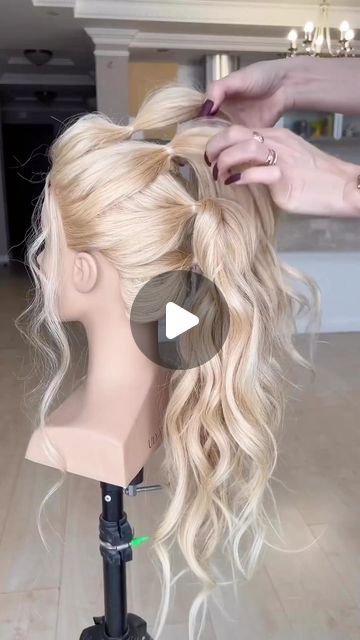 Bridal Updos For Long Hair Ponytail, Long Hair Wedding Style Tutorial, Updos For Long Hair With Braids, How To Do Long Hair Updos, Diy Up Do Long Hair, Updos You Can Do On Yourself, Homecoming Hair Tutorials Step By Step, Up Do Tutorial Long Hair, Wedding Hair Diy Easy