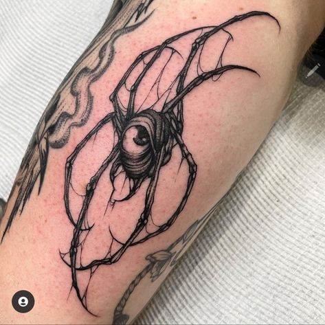 Eyeball Spider Tattoo, Spider With Eye Tattoo, Spider Elbow Tattoo, Tattoo Dark, Hourglass Tattoo, Elbow Tattoos, Spider Tattoo, Eye Tattoo, Tattoo Design Drawings