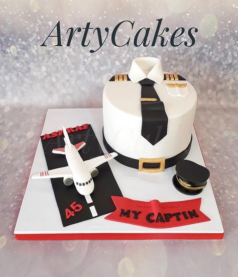 Pilot cake - cake by Arty cakes Pilot Cake Design, Pilot Cake Ideas, Airplane Cake Ideas, Aviation Graduation, Aviation Wedding Cake, Graduation Cake Ideas, Airplane Birthday Cakes, Aviation Wedding, Pilots Birthday